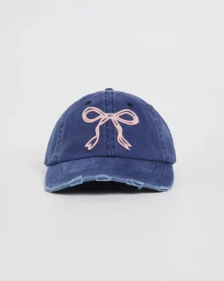 Mimi Bow Distressed Cap