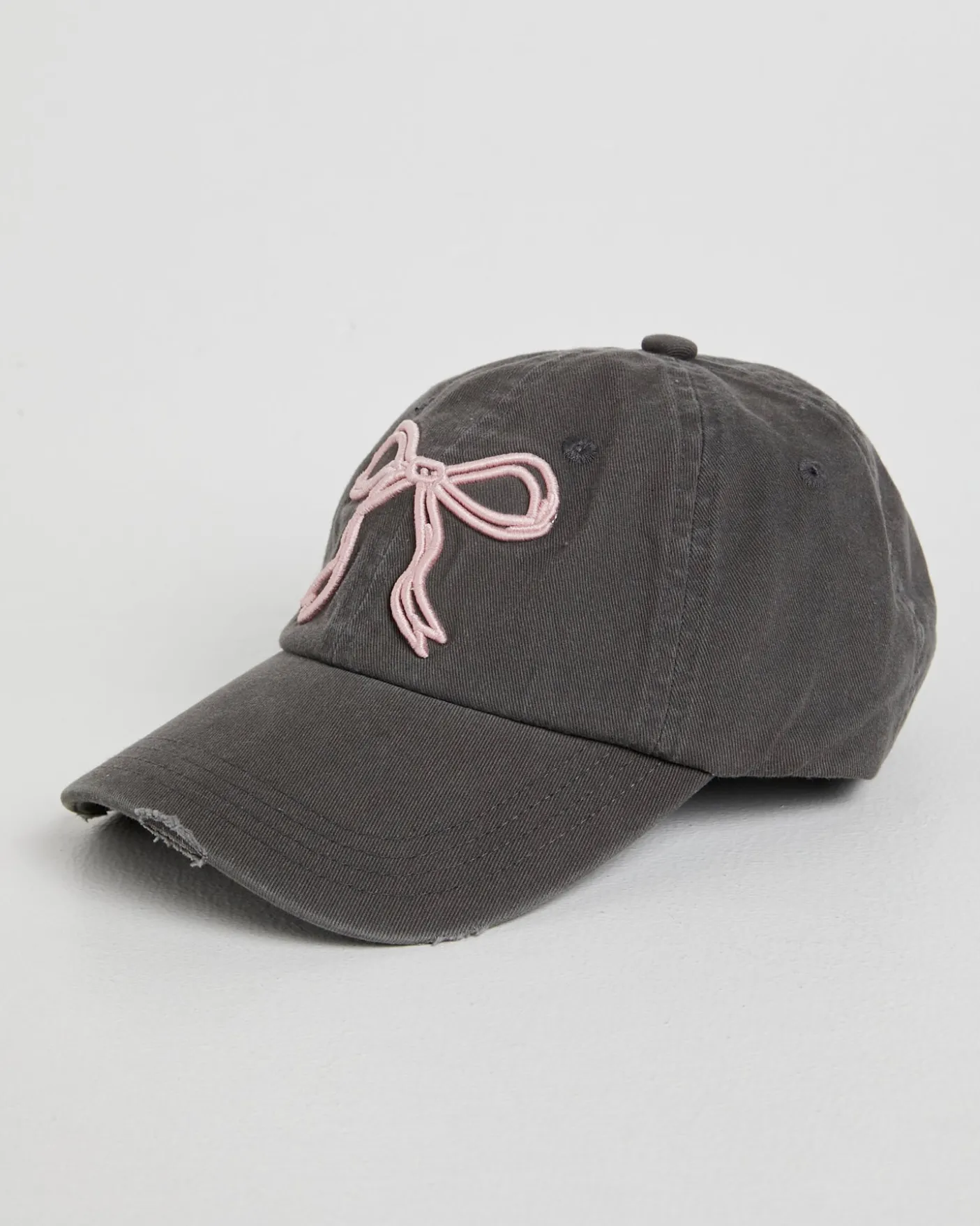 Mimi Bow Distressed Cap