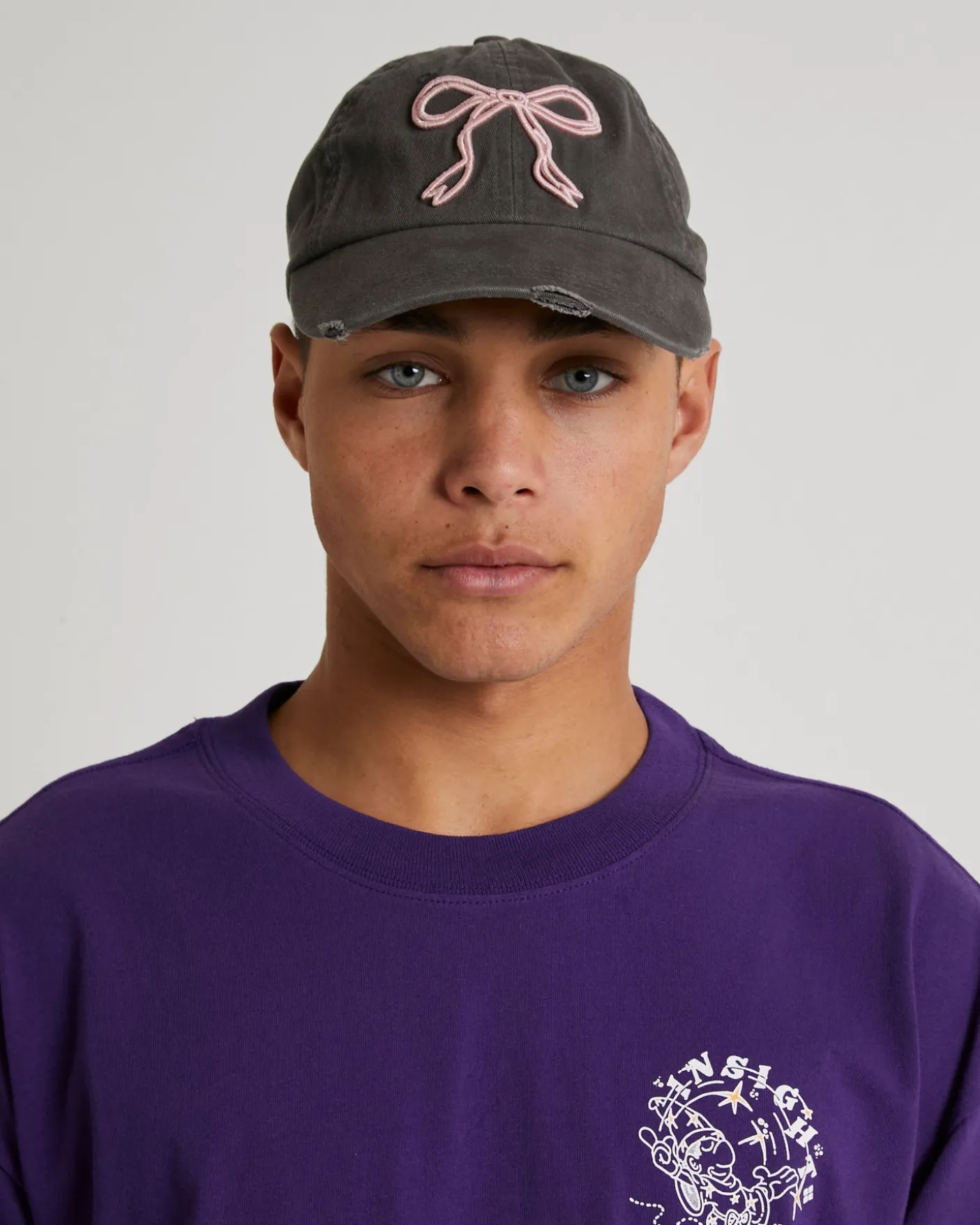 Mimi Bow Distressed Cap