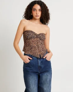 Mindy Butterflyhem Bandeau Top