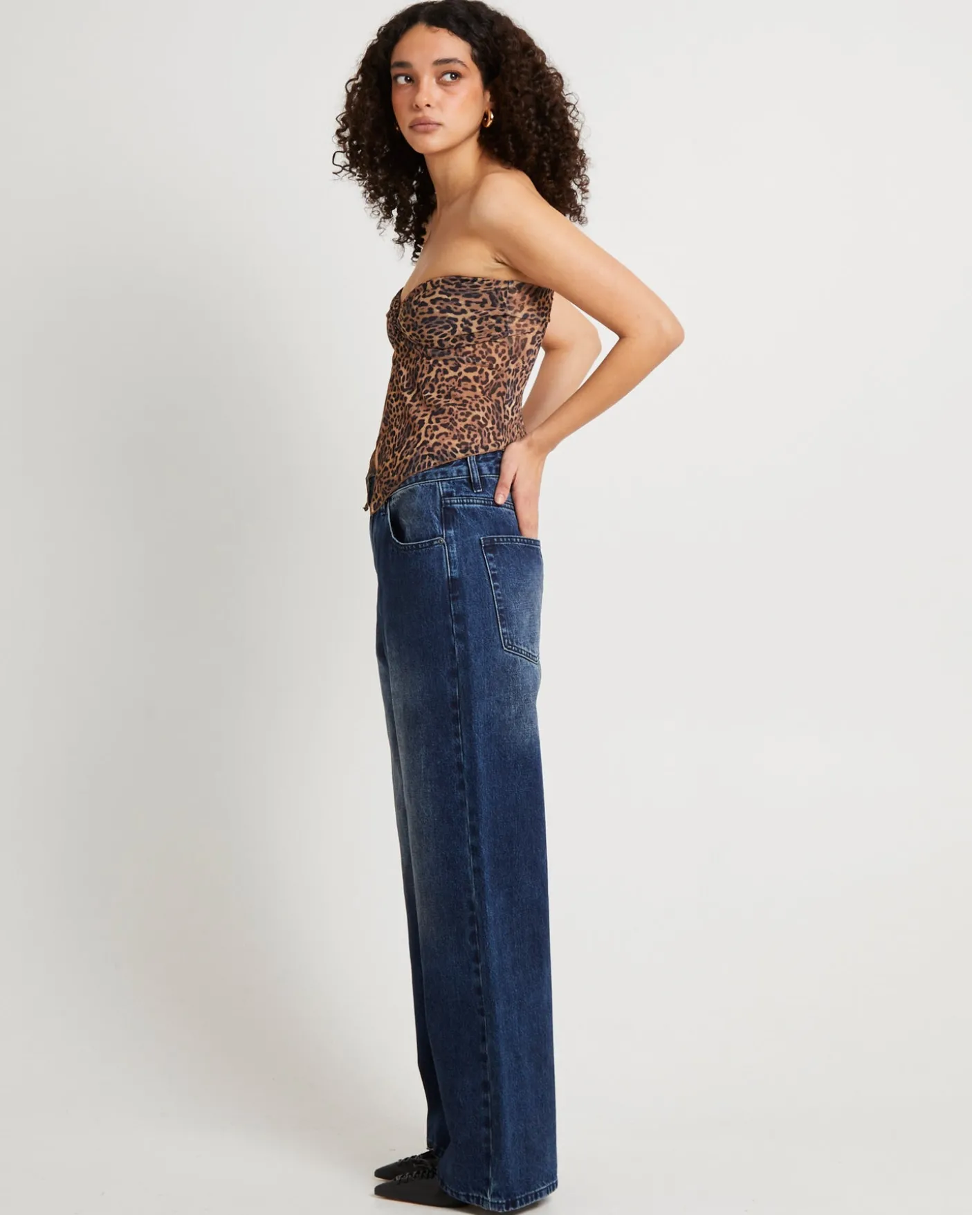 Mindy Butterflyhem Bandeau Top