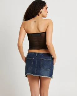 Mindy Butterflyhem Bandeau Top