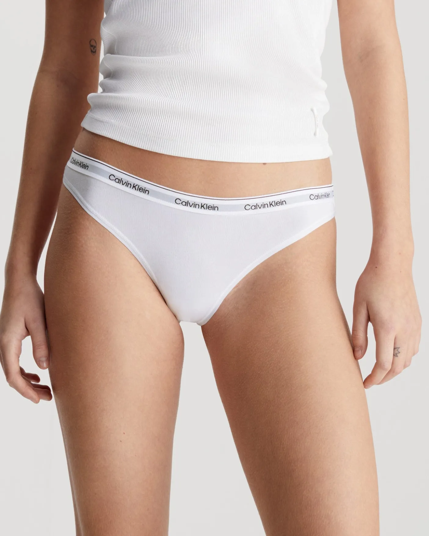 Modern Logo 3 Pack Thongs Black/White/Grey Heather