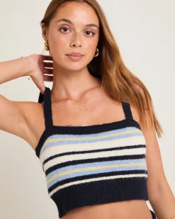 Morgan Fuzzy Stripe Cami