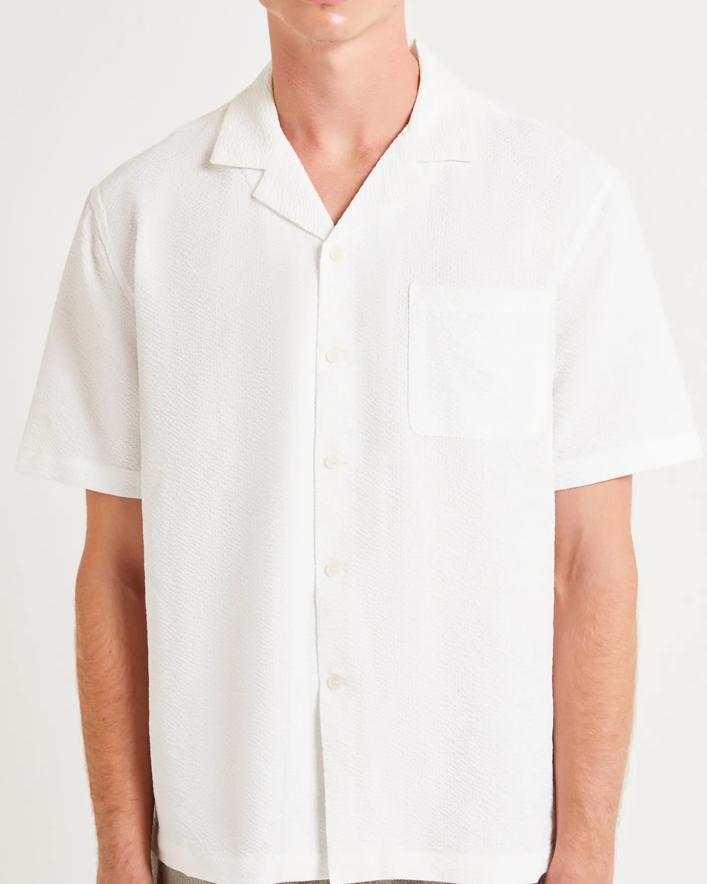 Morrison Seersucker Short Sleeve Resort Shirt