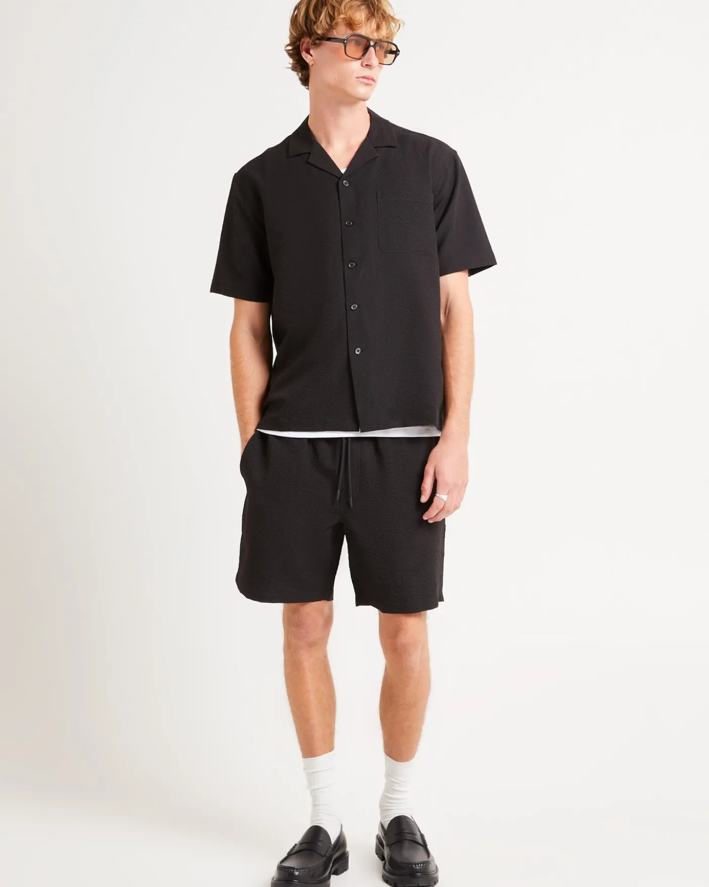 Morrison Seersucker Short Sleeve Resort Shirt