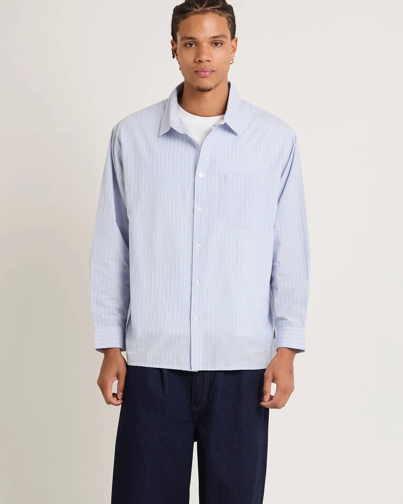 Murphy Stripe Poplin Long Sleeve Shirt
