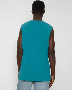 Muscle Tank Tee in Emerald
