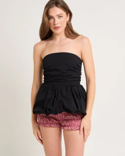 Nadia Bubble Hem Bandeau Top