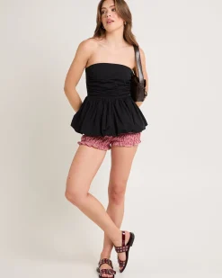 Nadia Bubble Hem Bandeau Top
