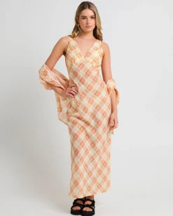 Nahla Check Slip Dress