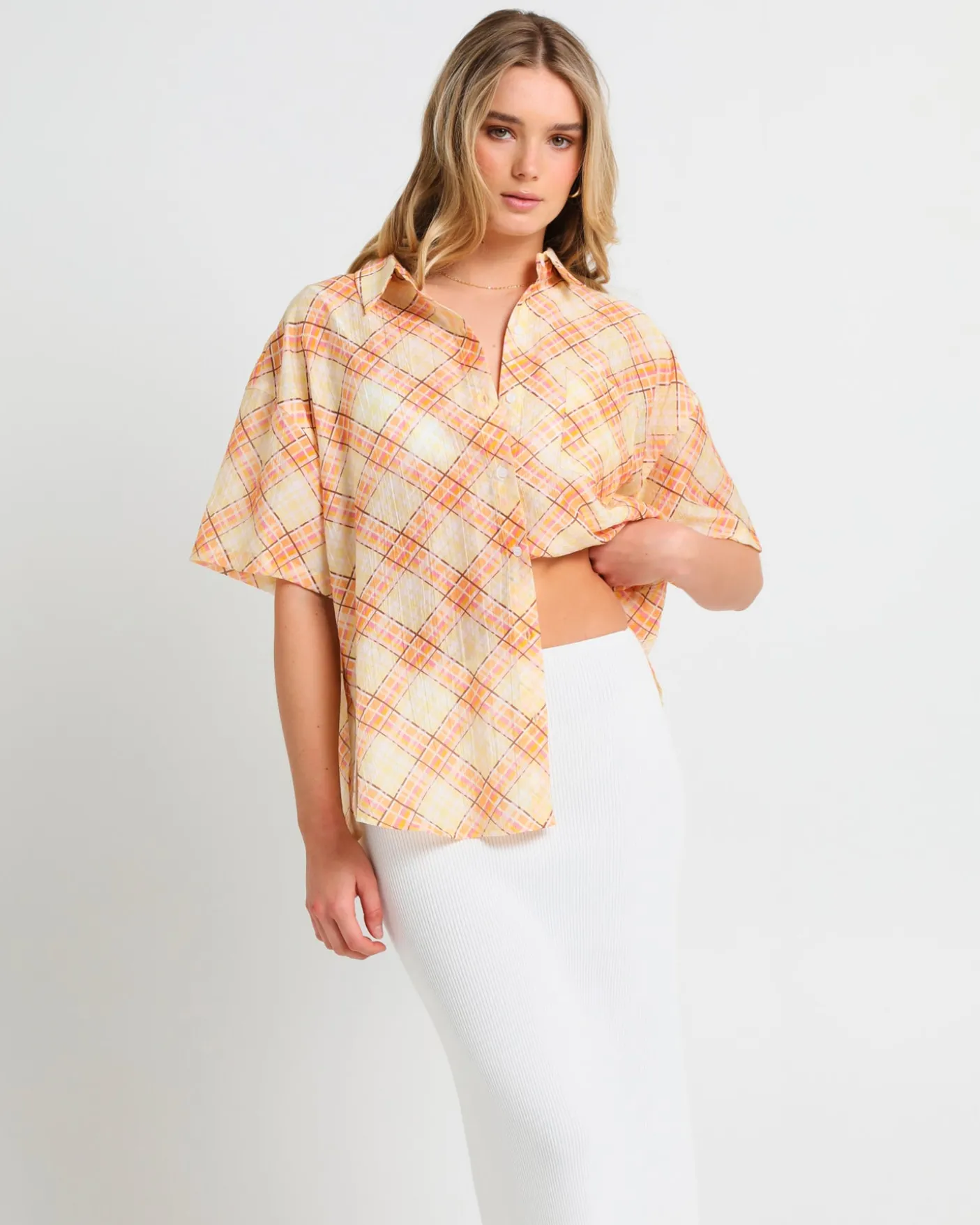 Nahla Oversized Check Shirt