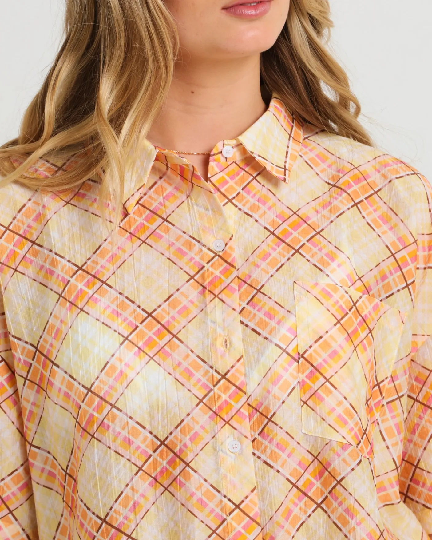 Nahla Oversized Check Shirt