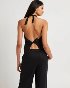 Naomi Linen Halter Vest