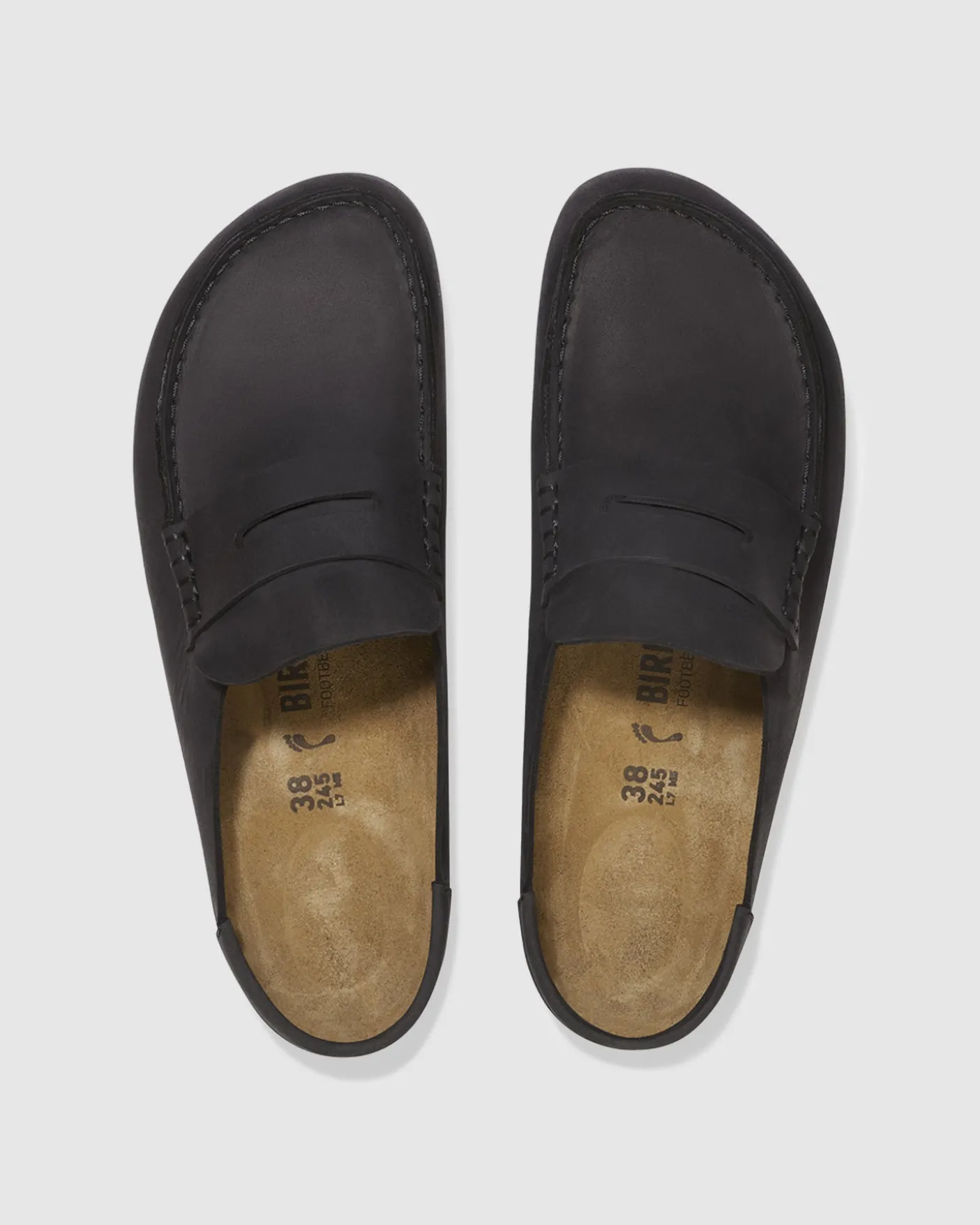 Naples Wrapped Black Oiled Leather Clog