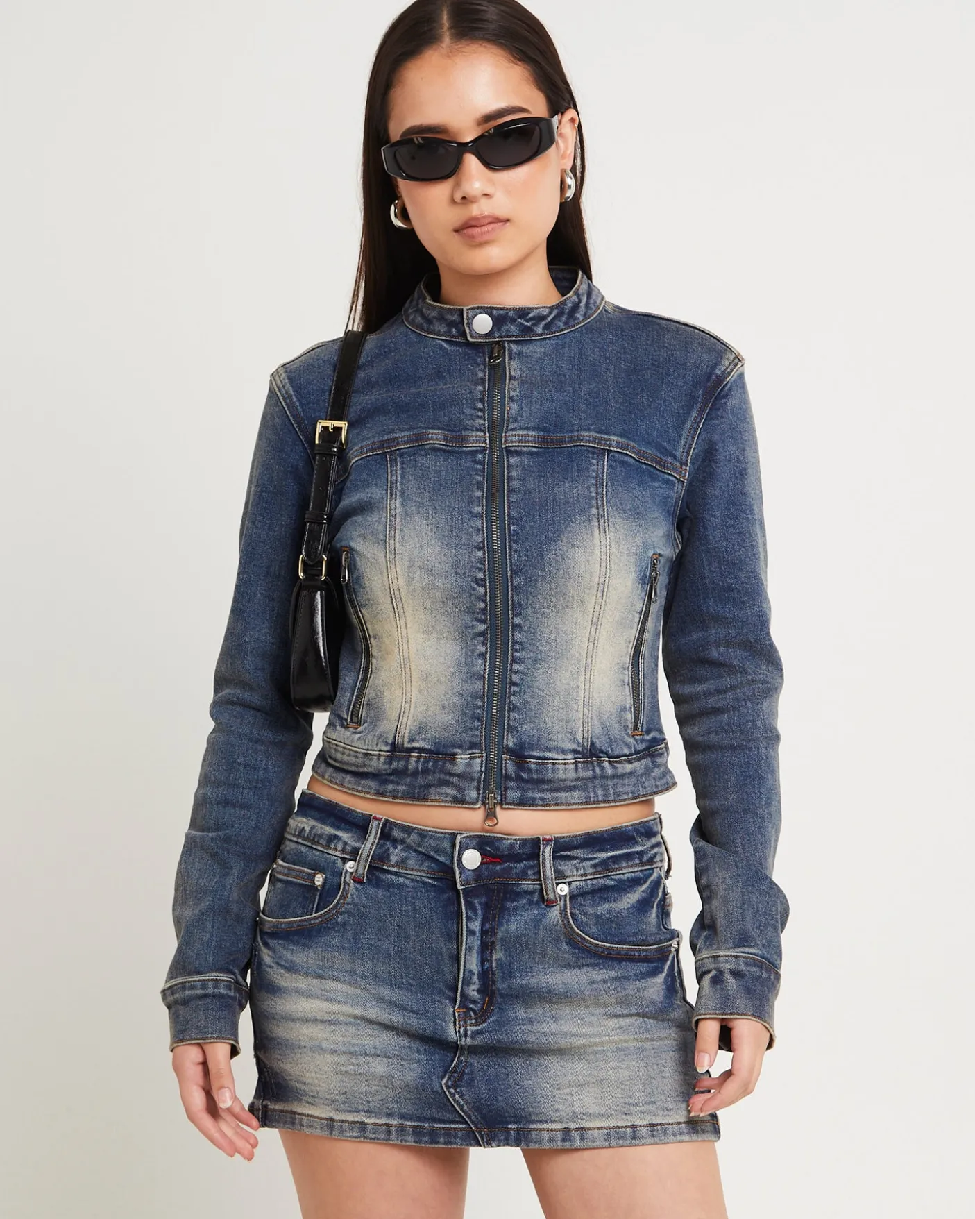 Niche Denim Moto Jacket