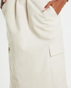 Nikita Parachute Maxi Skirt Cream