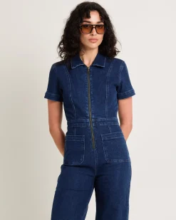 Nikki Denim Maxi Boiler Suit