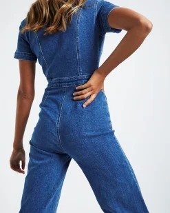 Nikki Denim Maxi Boiler Suit