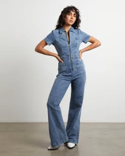 Nikki Denim Maxi Boiler Suit