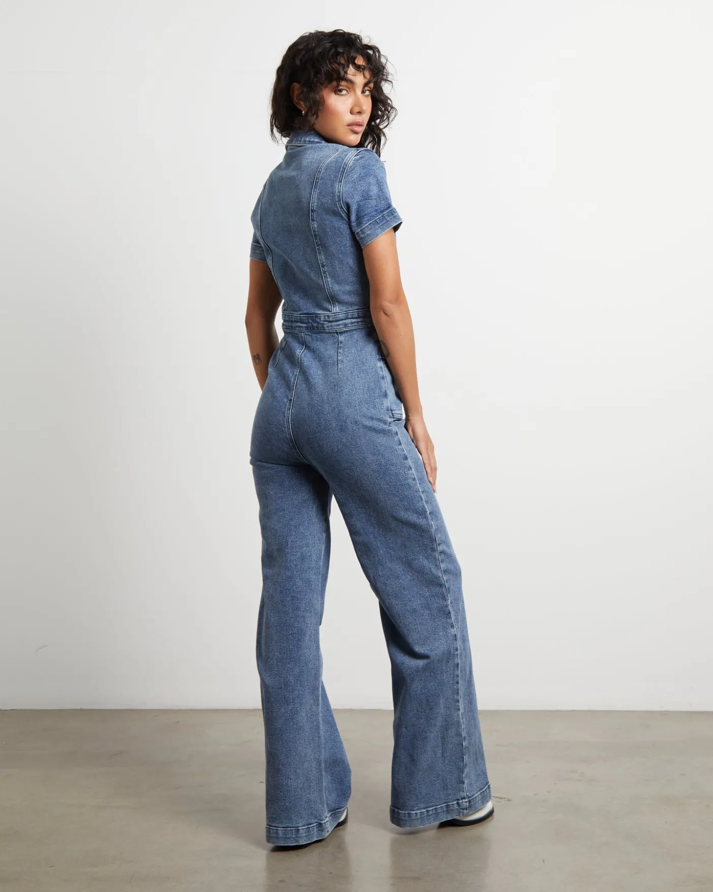 Nikki Denim Maxi Boiler Suit