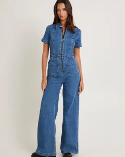 Nikki Denim Maxi Boiler Suit