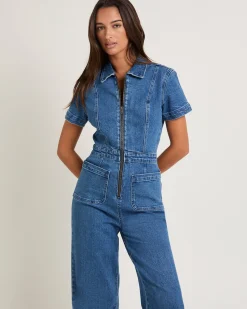 Nikki Denim Maxi Boiler Suit