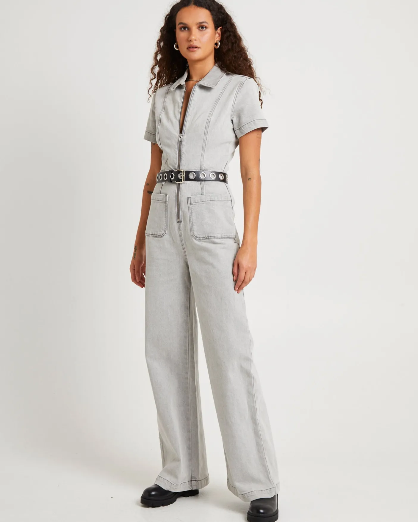 Nikki Denim Maxi Boiler Suit