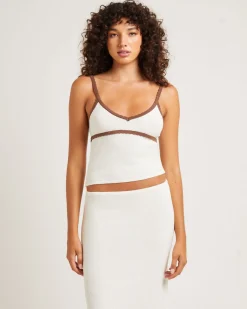 Nori Compact Contrast Knit Top
