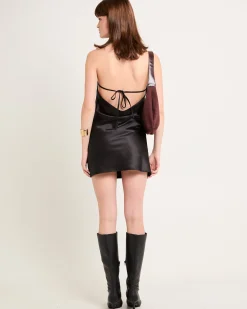 Nova Cowl Halter Mini Dress