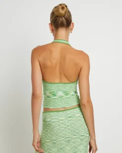 Ombre Asymmetric Knit Top