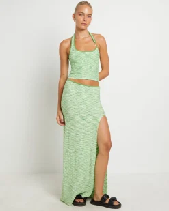 Ombre Asymmetric Knit Top