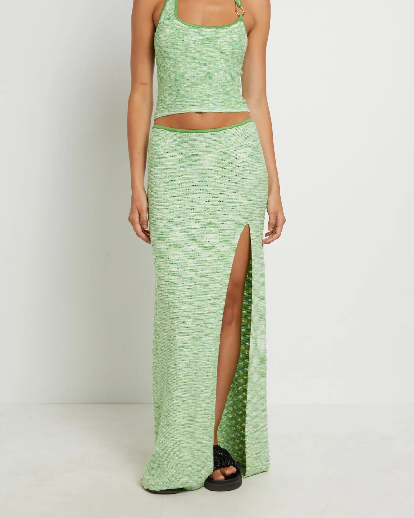 Ombre Knit Maxi Skirt