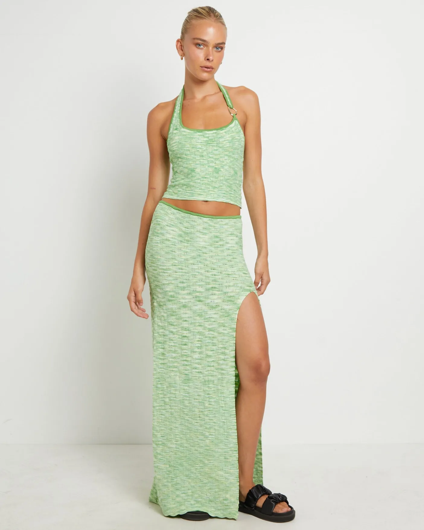 Ombre Knit Maxi Skirt