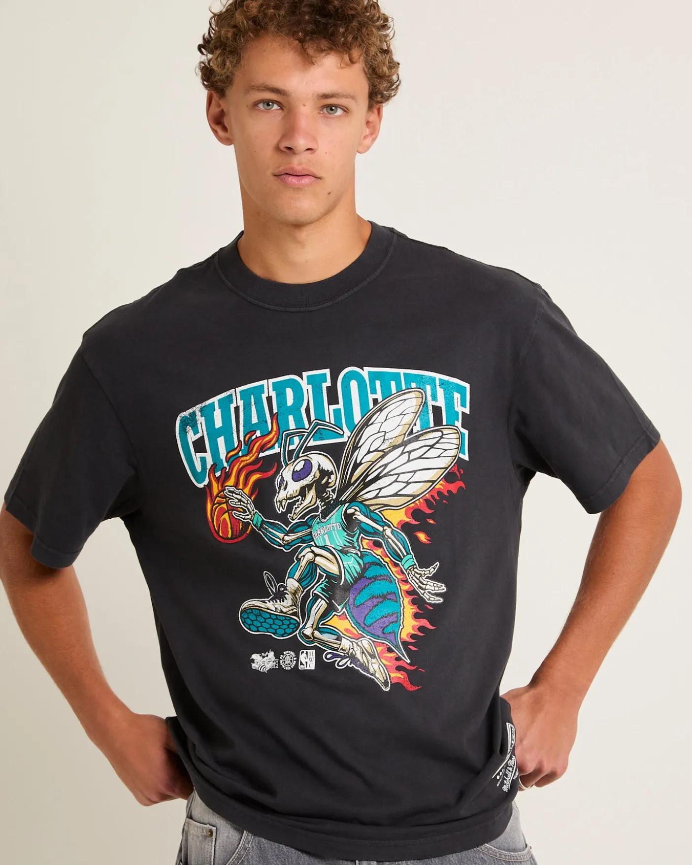 On Fire Charlotte Hornets T-Shirt