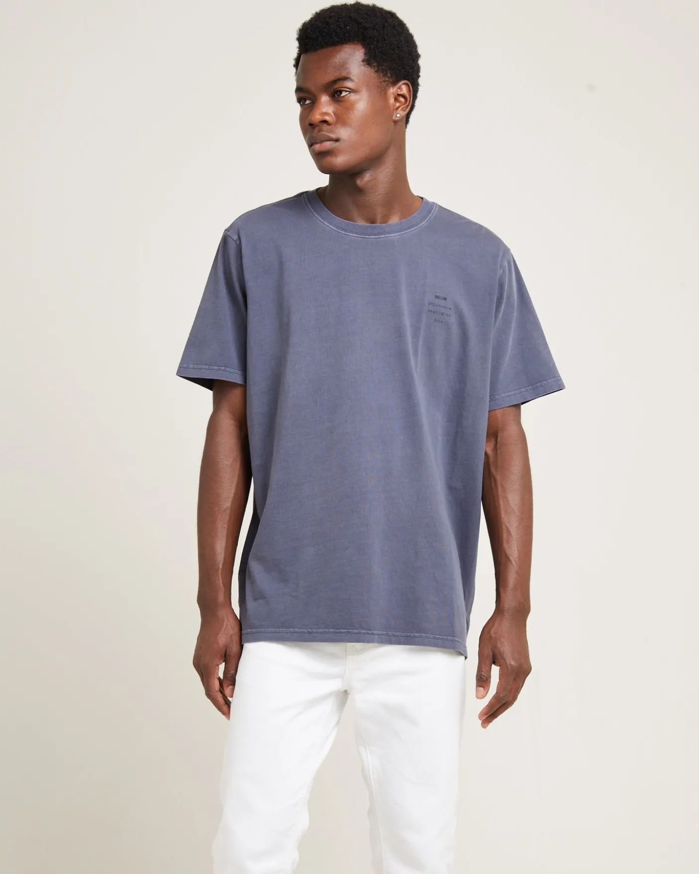 Organic Neuw Band Short Sleeve T-Shirt Grey