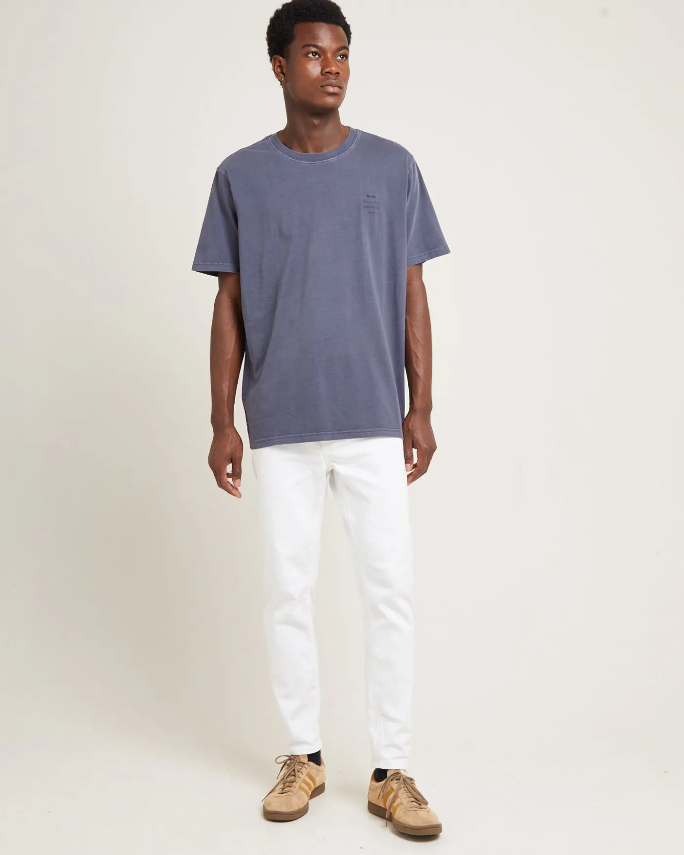 Organic Neuw Band Short Sleeve T-Shirt Grey