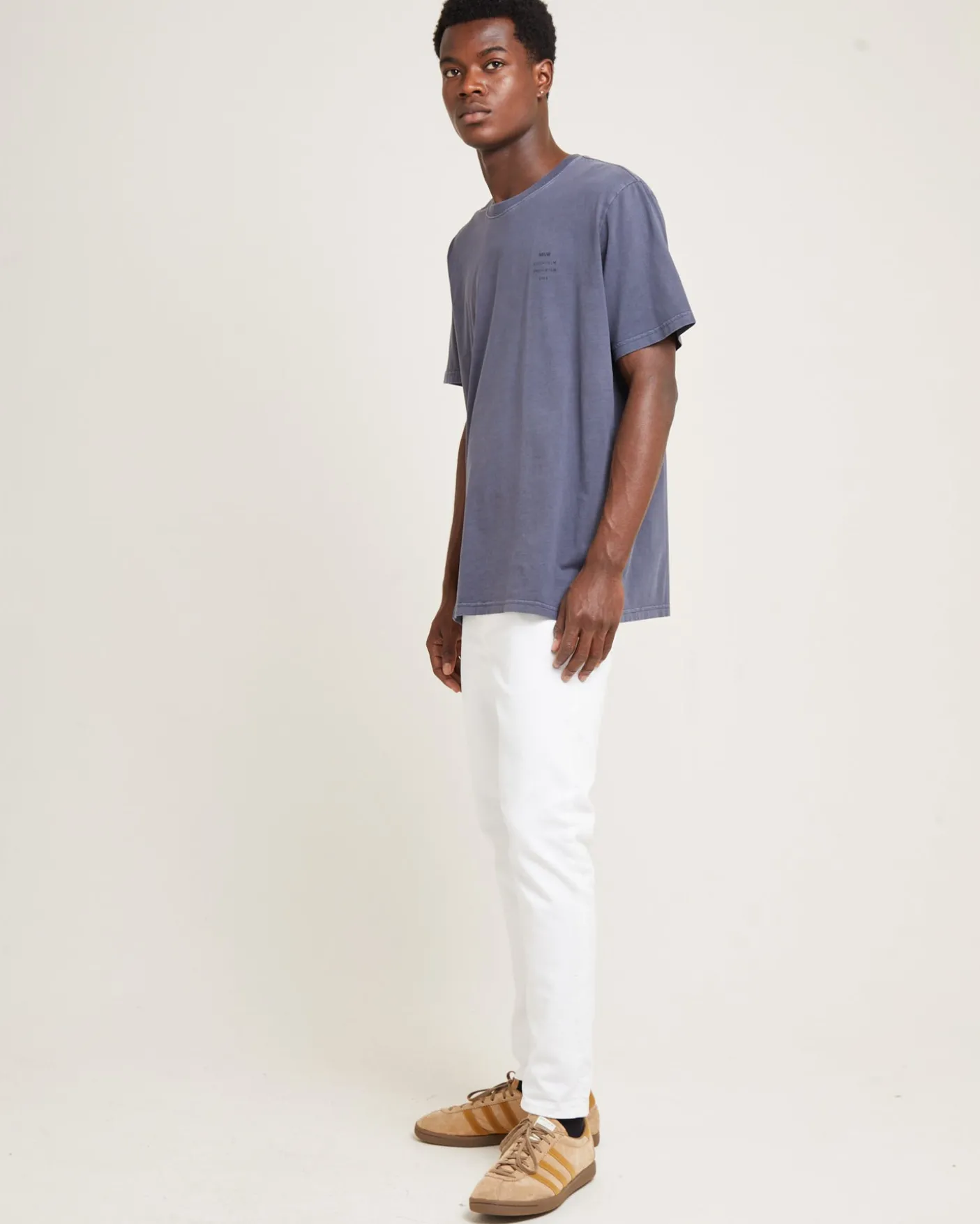 Organic Neuw Band Short Sleeve T-Shirt Grey