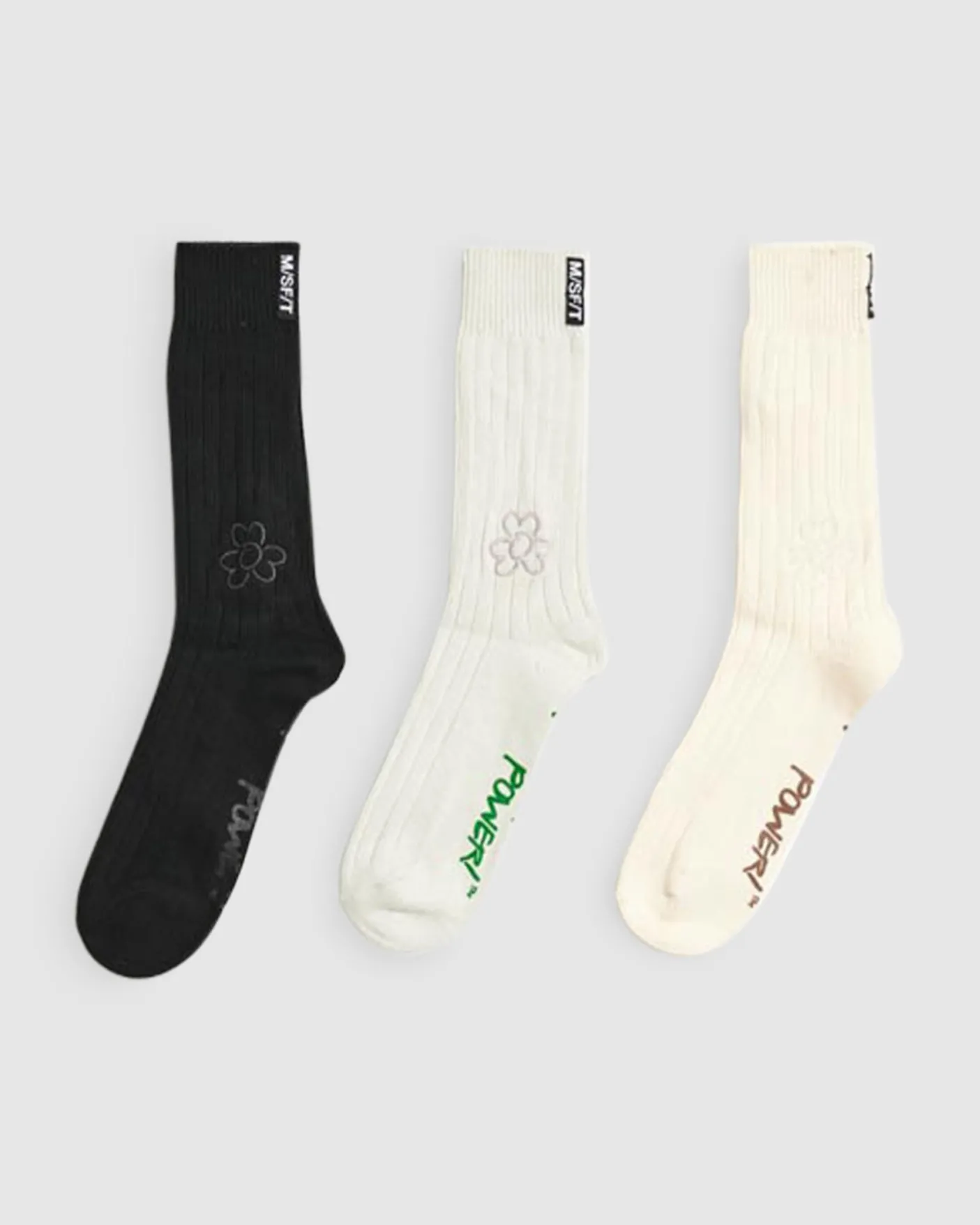 Organic Socks 3 Pack in Multi