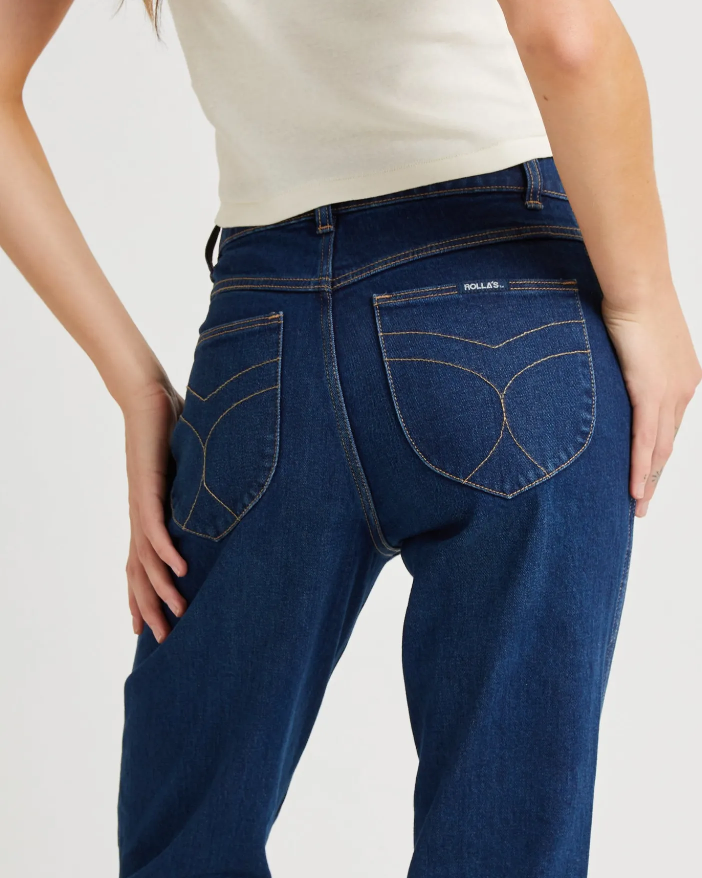 Original Straight Denim Jeans Dark Stone