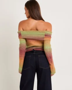 Orla Ombre Off Shoulder Knit