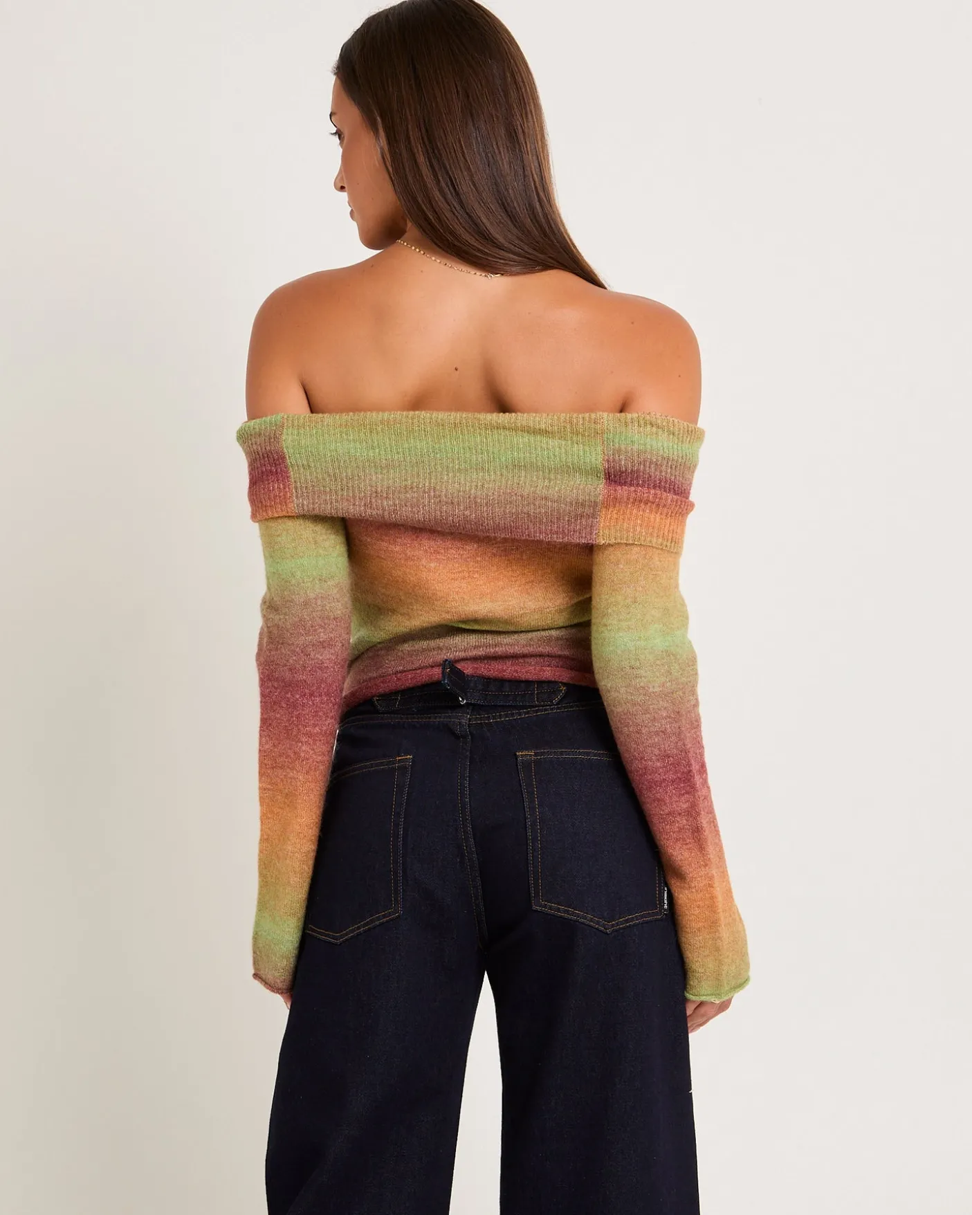 Orla Ombre Off Shoulder Knit