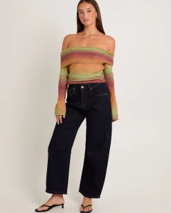 Orla Ombre Off Shoulder Knit