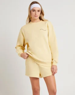 Oversized Wave Origin Fleece Jumper