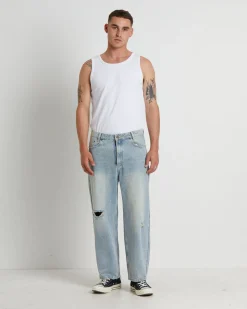 Paramount Ribbed Singlet in White