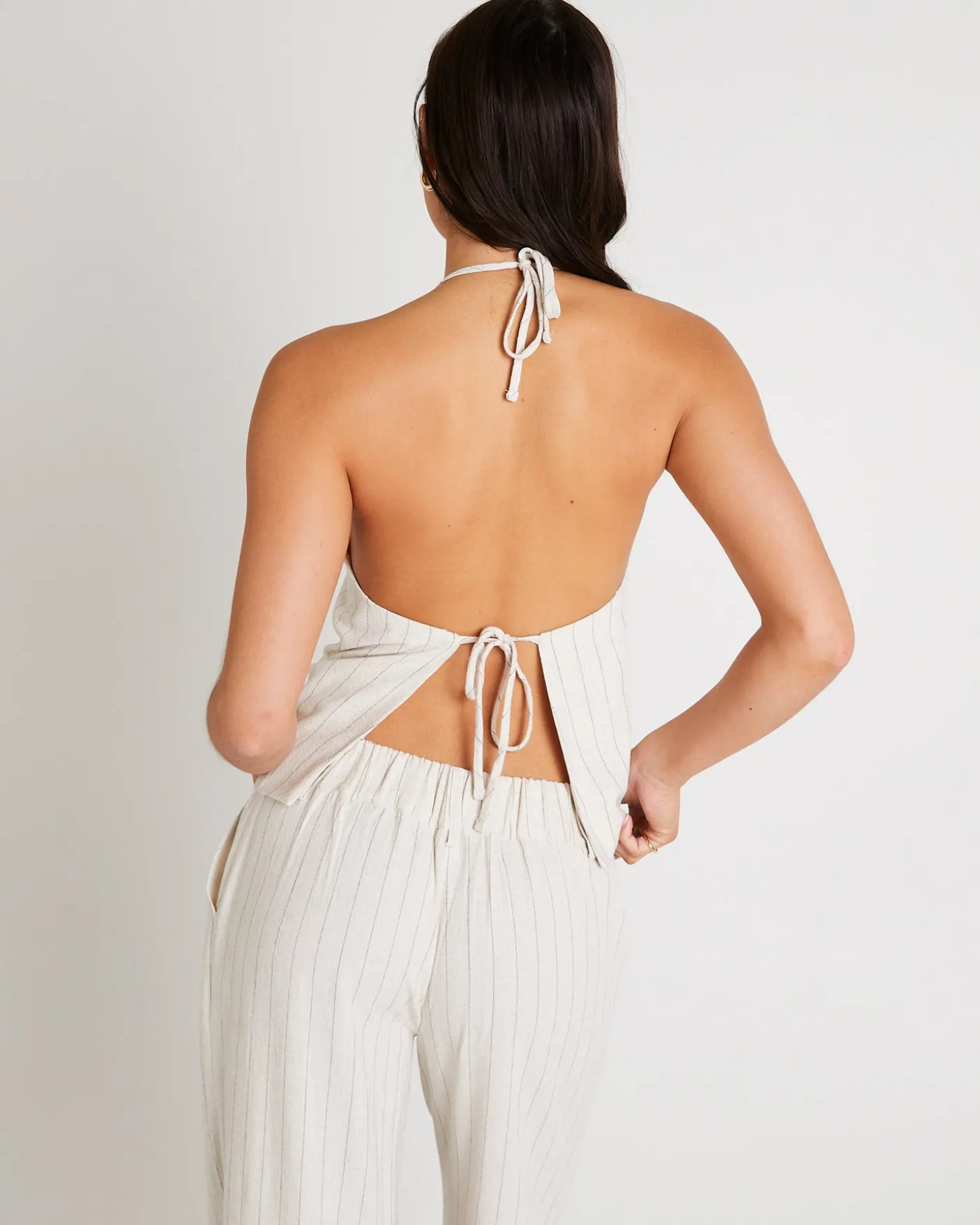 Peta Plunge Halter Top