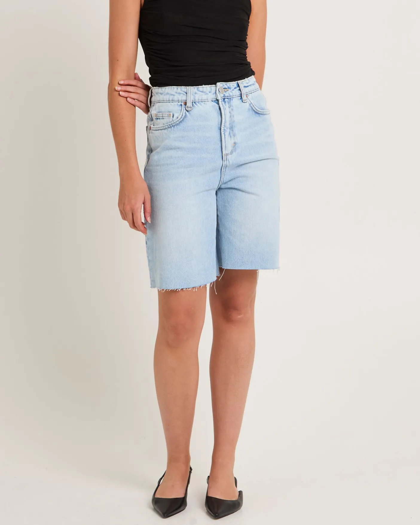 Phoebe Denim Shorts Jetlag