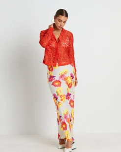 Pip Sheer Lace Long Sleeve Shirt