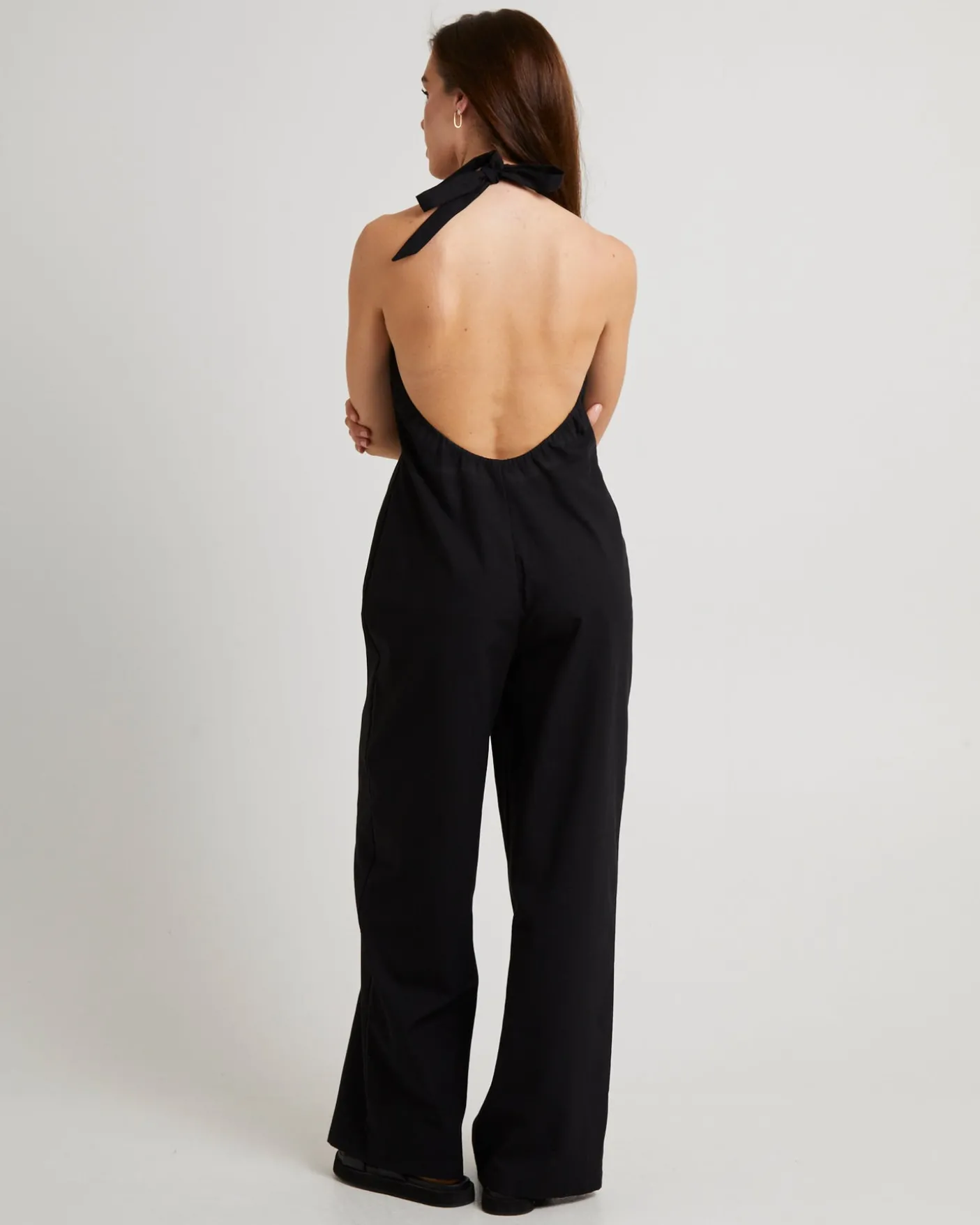 Piper Halter Button Front Jumpsuit