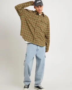 Plaid Long Sleeve Overshirt